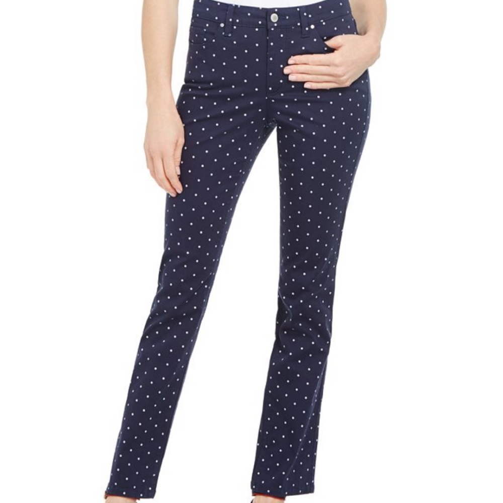 Charter Club Denim Petite Polka Dot Lexington Jean